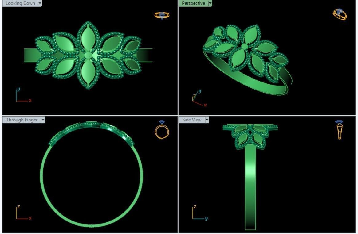 PLAIN RINGS 3D print model_26