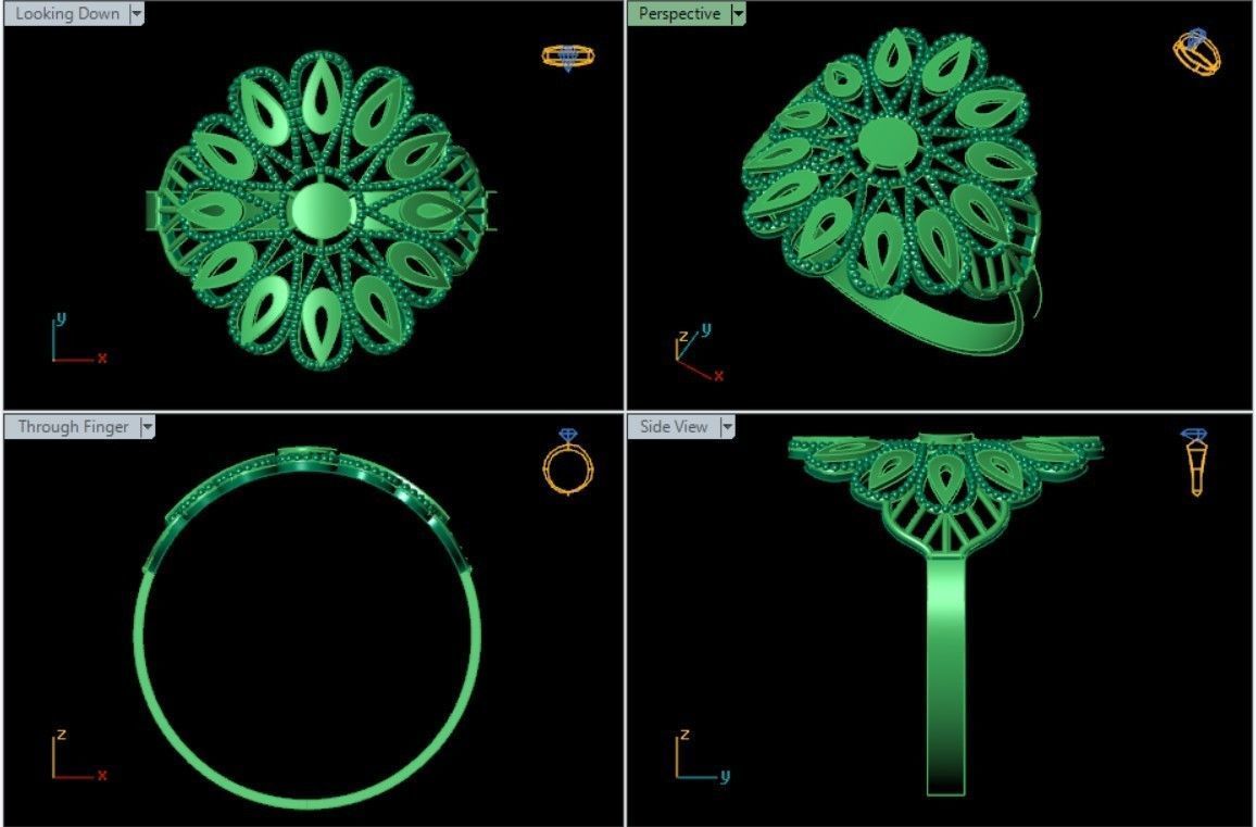 PLAIN RINGS 3D print model_23