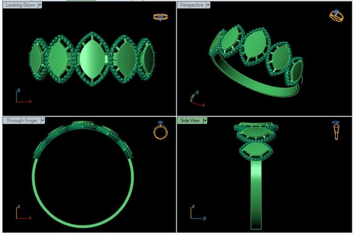 PLAIN RINGS 3D print model_20