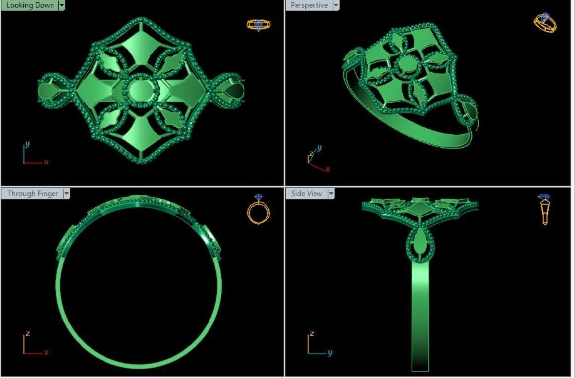 PLAIN RINGS 3D print model_25