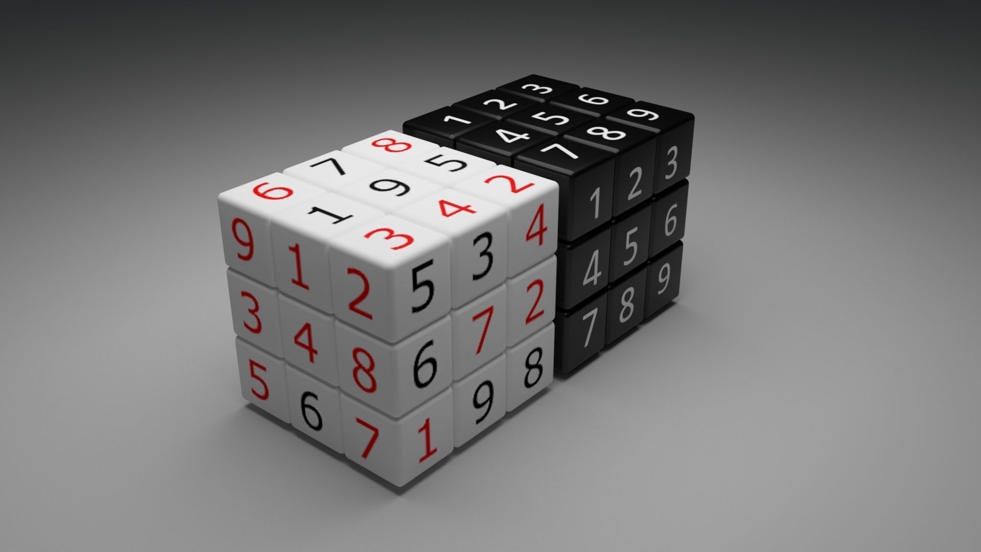 Sudoku Cube 3D model CGTrader