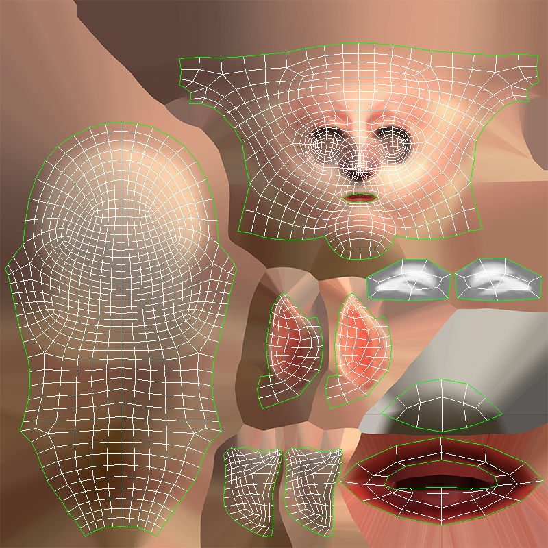 Mustachioed Dwarf Low-poly 3D model_12