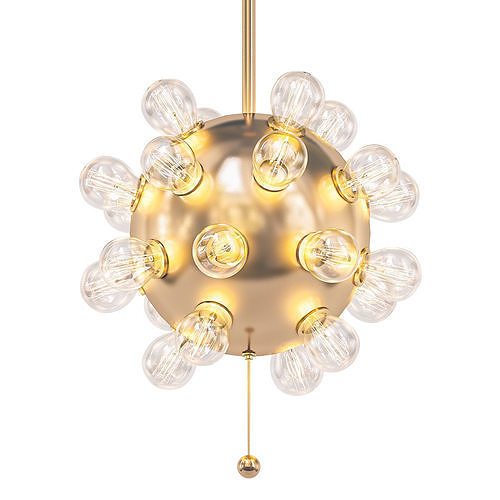 Sputnik gold sphere pendant light
