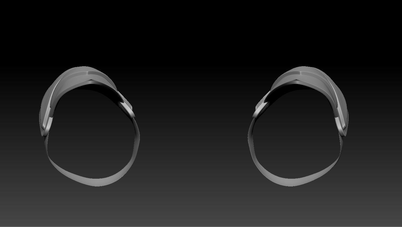 High-poly model knee armor 3D model_6