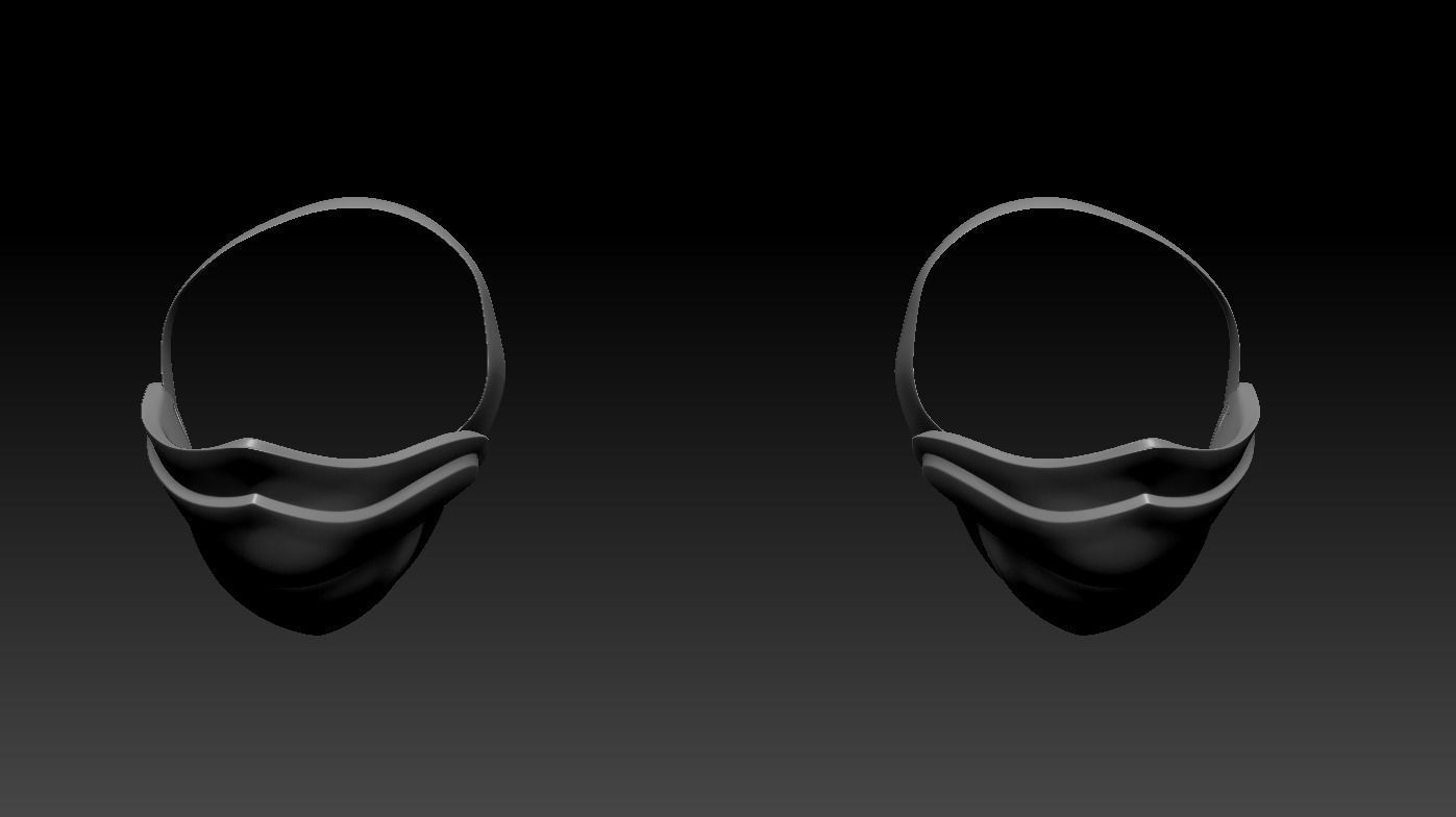 High-poly model knee armor 3D model_5