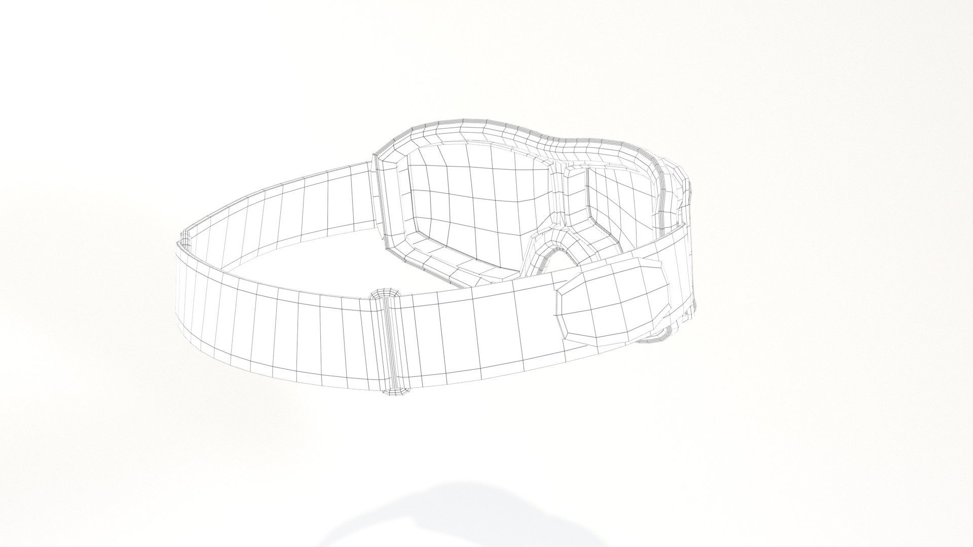 Pilot Goggles Low-poly 3D model_9