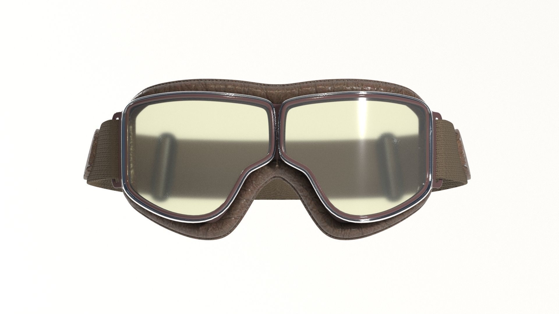 Pilot Goggles Low-poly 3D model_6