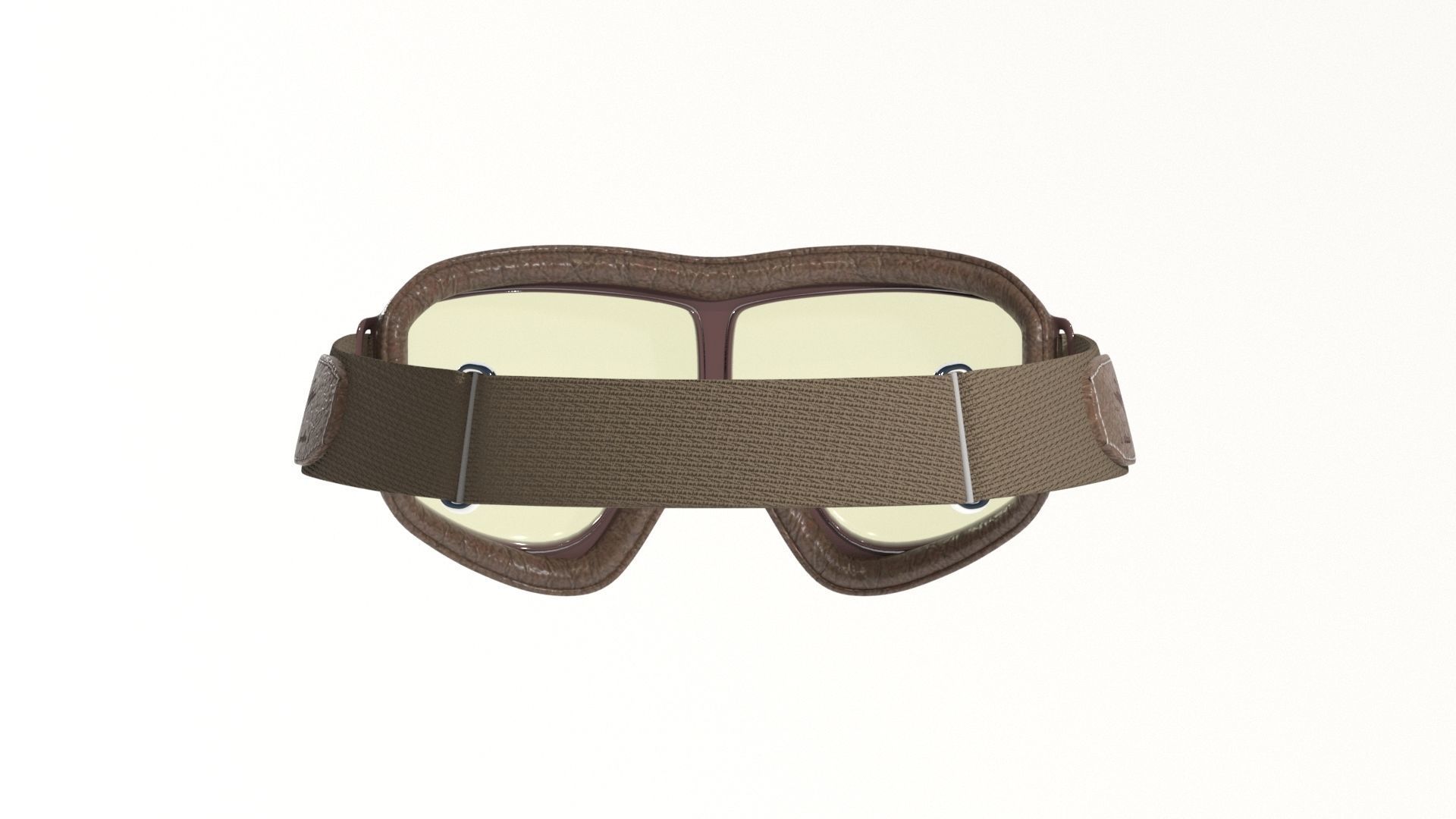 Pilot Goggles Low-poly 3D model_7