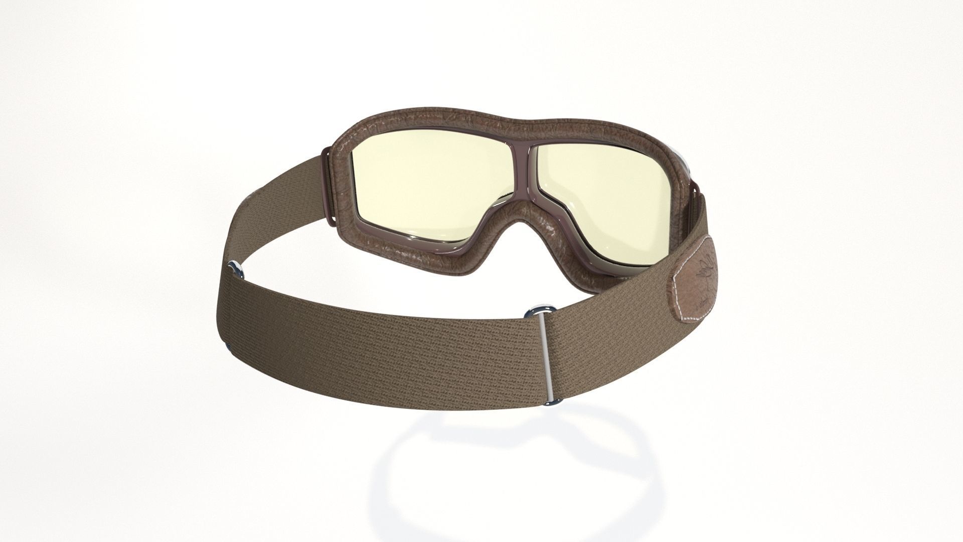 Pilot Goggles Low-poly 3D model_4