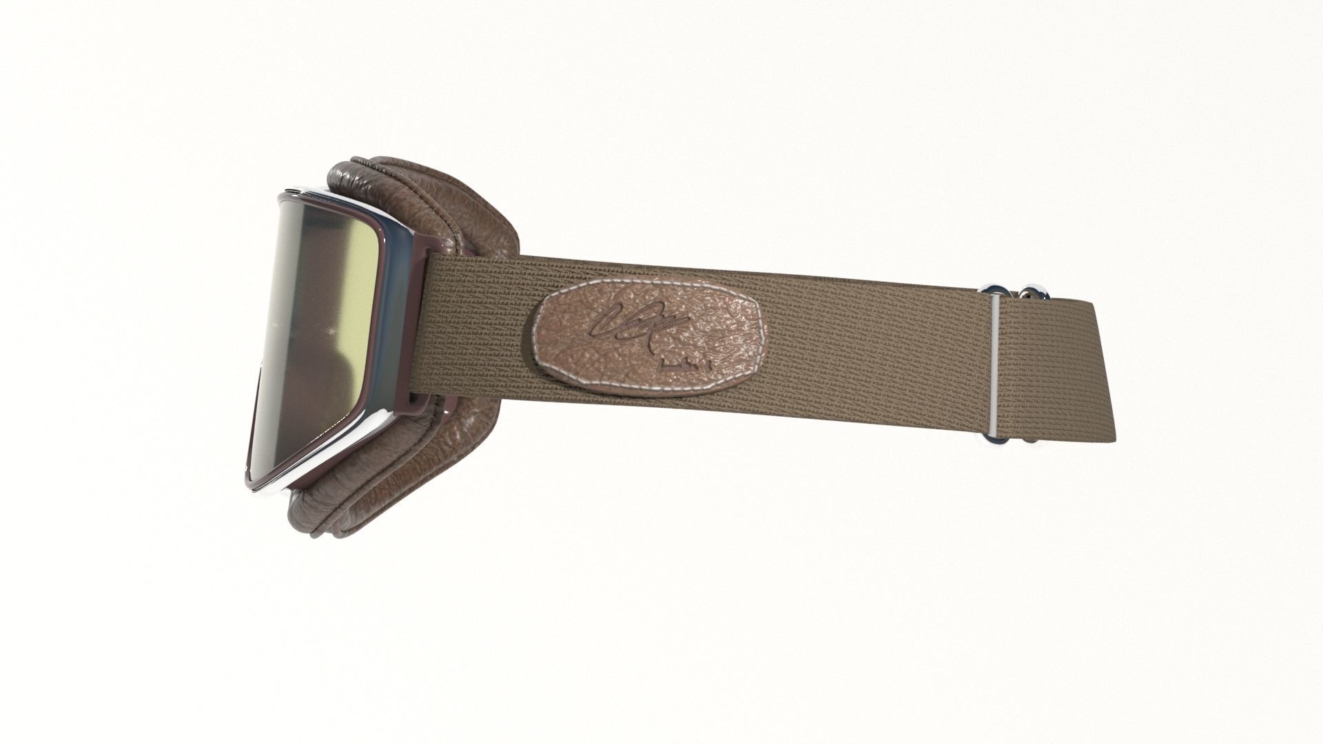 Pilot Goggles Low-poly 3D model_5