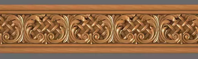 Moulding 3D ornamental model
