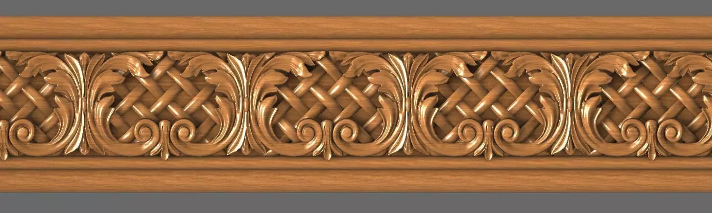 Moulding 3D ornamental model 3D print model_0