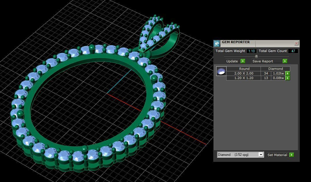 Pendant 0058 Free 3D print model_4