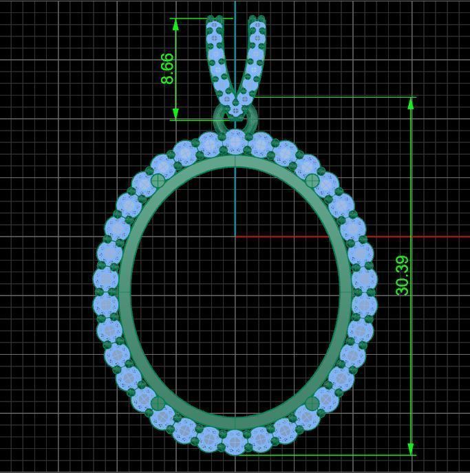 Pendant 0058 Free 3D print model_3
