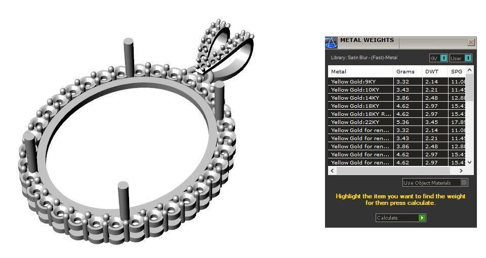 Pendant 0058 Free 3D print model_7