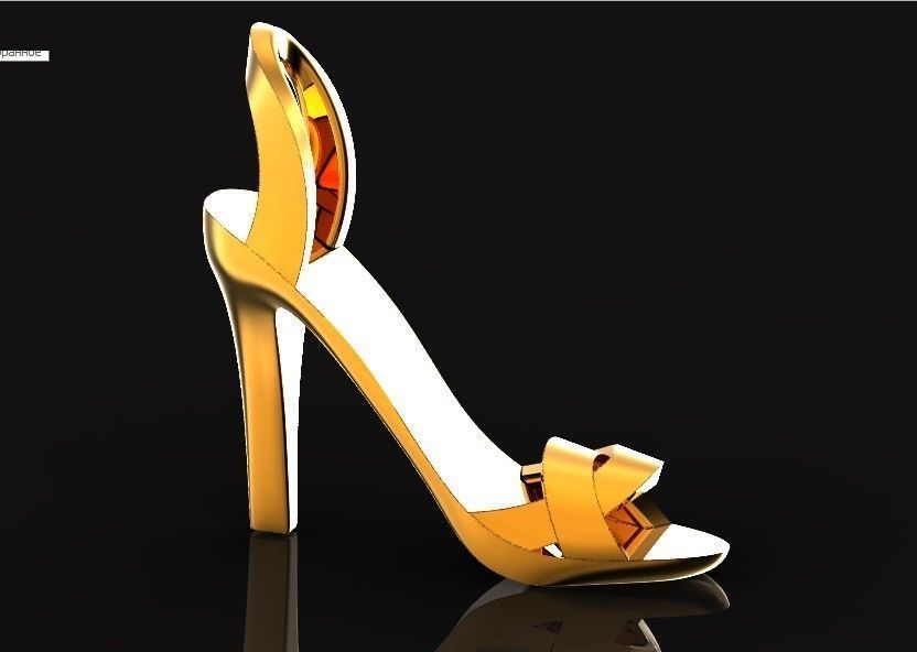 stylish pendant women sandal girl shoe  without stones 480 3D print model_23