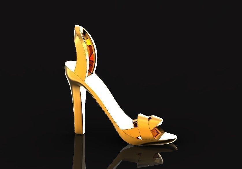 stylish pendant women sandal girl shoe  without stones 480 3D print model_22