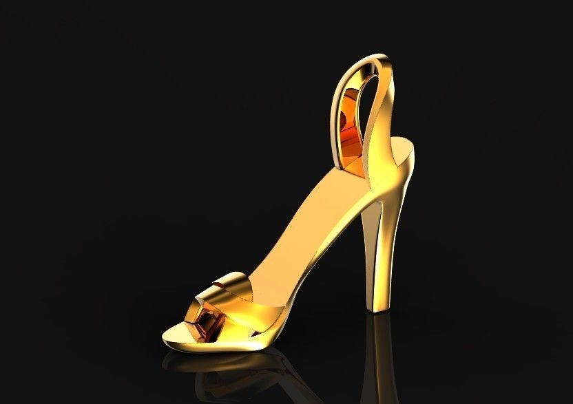 stylish pendant women sandal girl shoe  without stones 480 3D print model_20