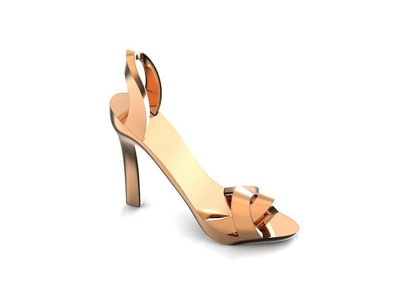 stylish pendant women sandal girl shoe  without stones 480 3D print model_5