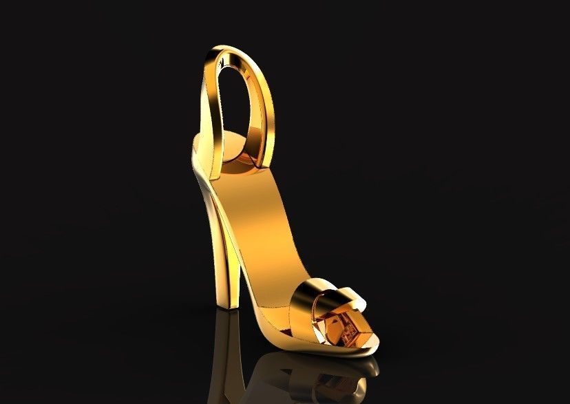 stylish pendant women sandal girl shoe  without stones 480 3D print model_21