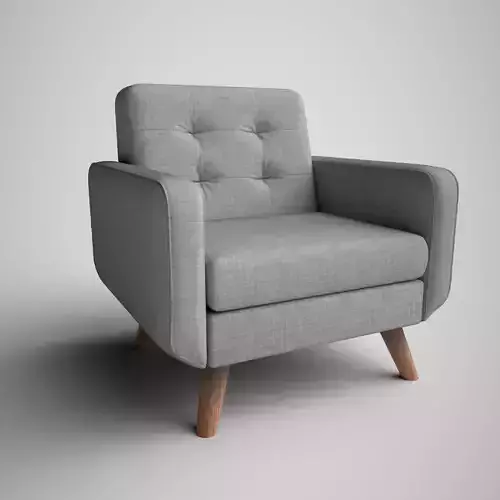 Armchair for interiors in modern design Low Poly