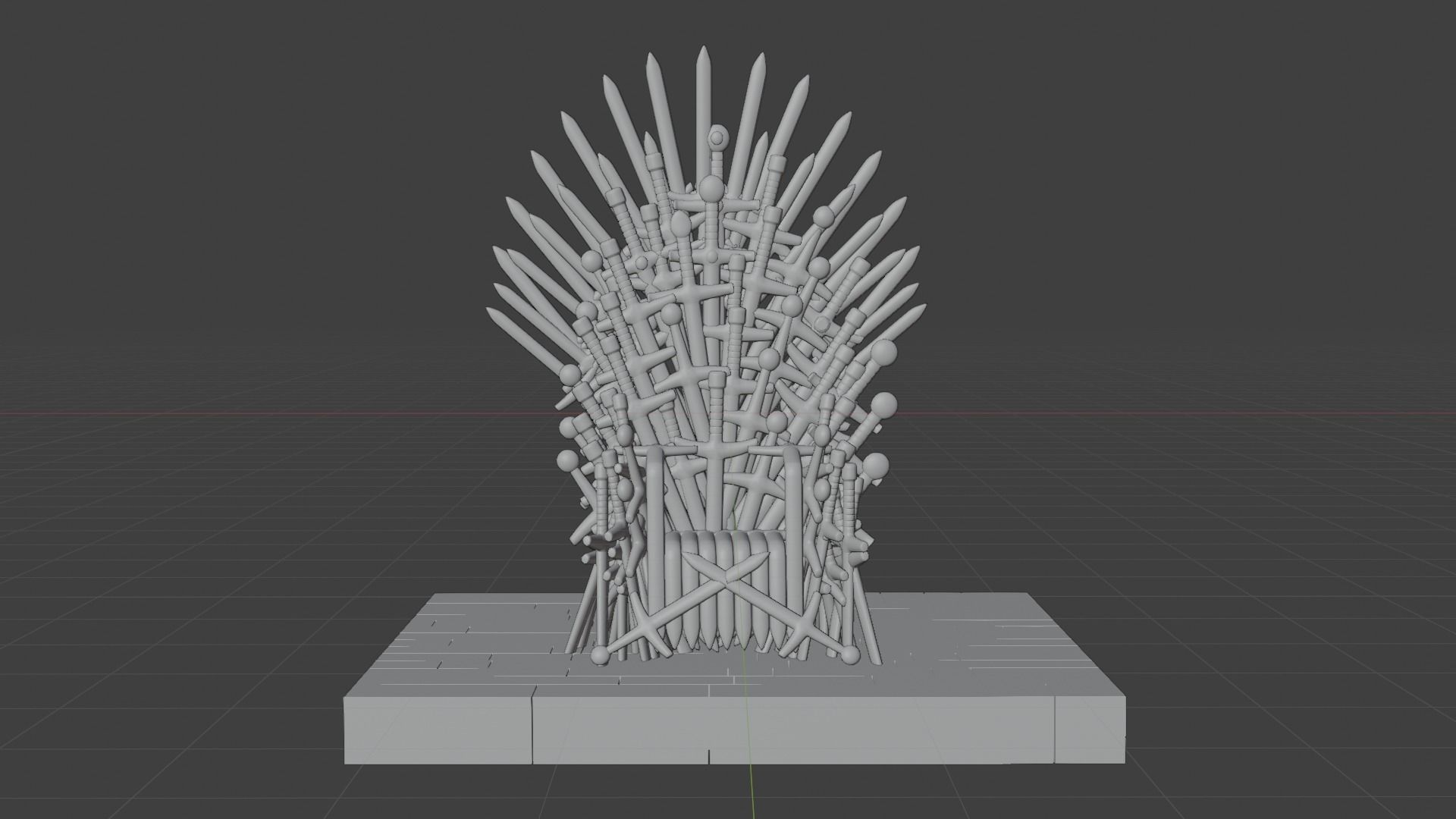 Iron Throne 3D model_5