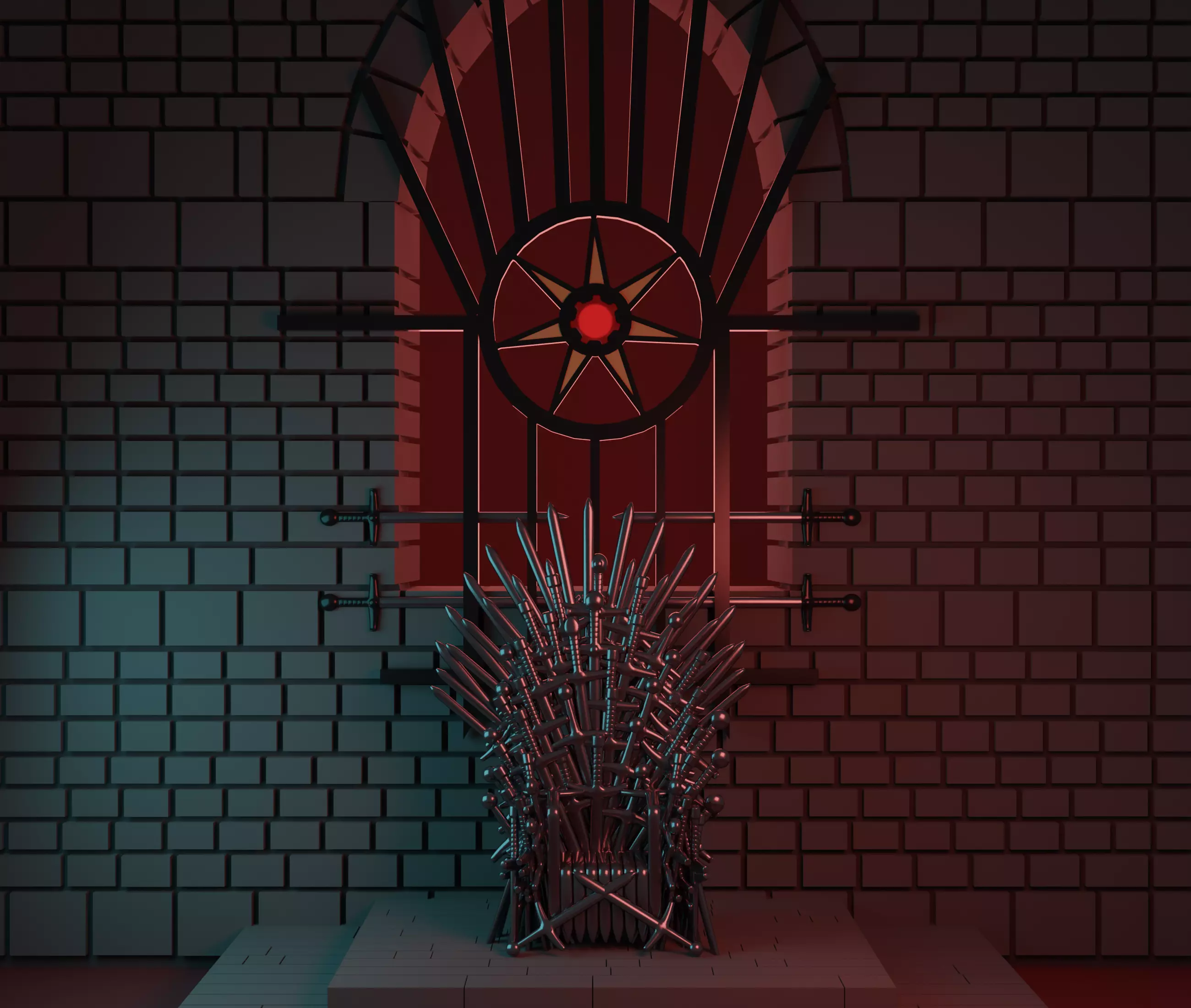 Iron Throne 3D model_0