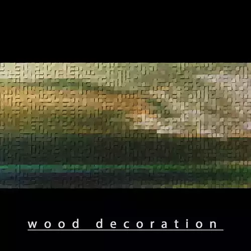wooden decoration wall Free 3D model