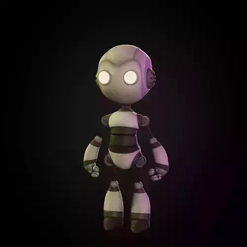 Robot 3d Low Poly 3D model