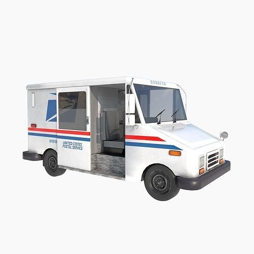 Grumman LLV USA post Low-poly 3D model 7