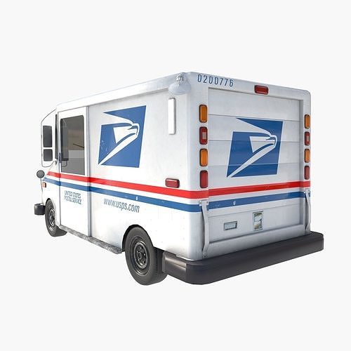 Grumman LLV USA post Low-poly 3D model 4
