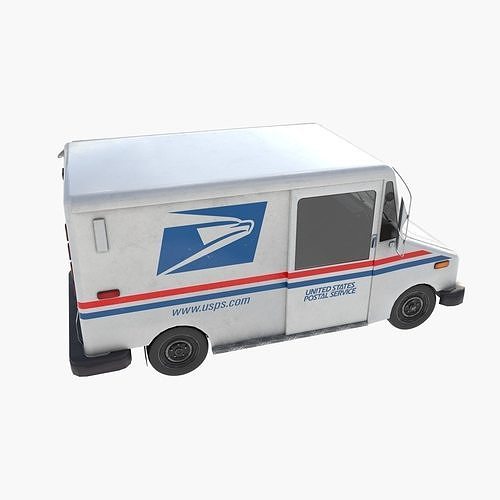 Grumman LLV USA post Low-poly 3D model 6