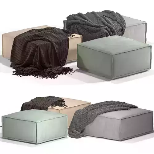 Vento ottomans are presented