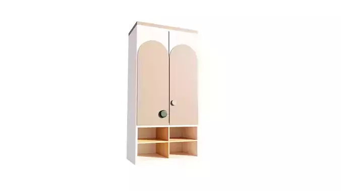 kids closet Low-poly 3D model