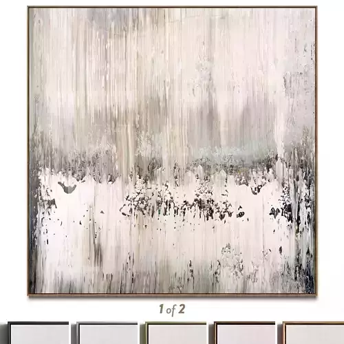 Plaster two square photo frames 45