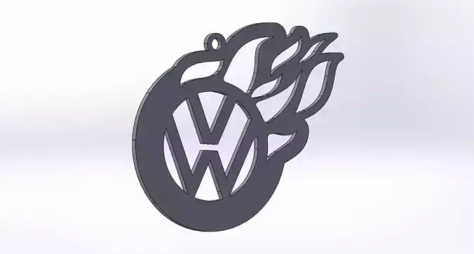 vw keycahain fire
