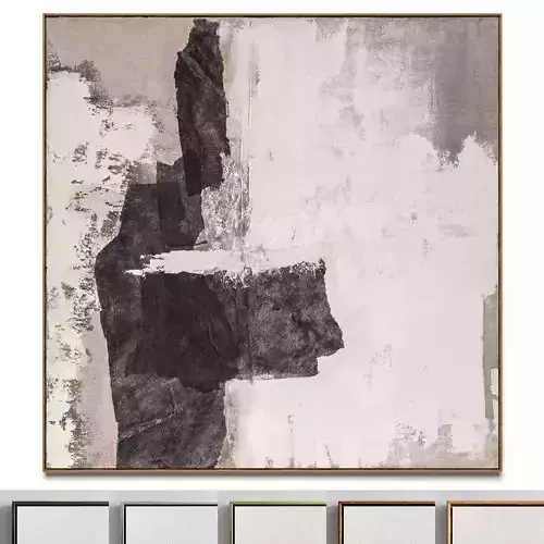 Plaster two square photo frames 46