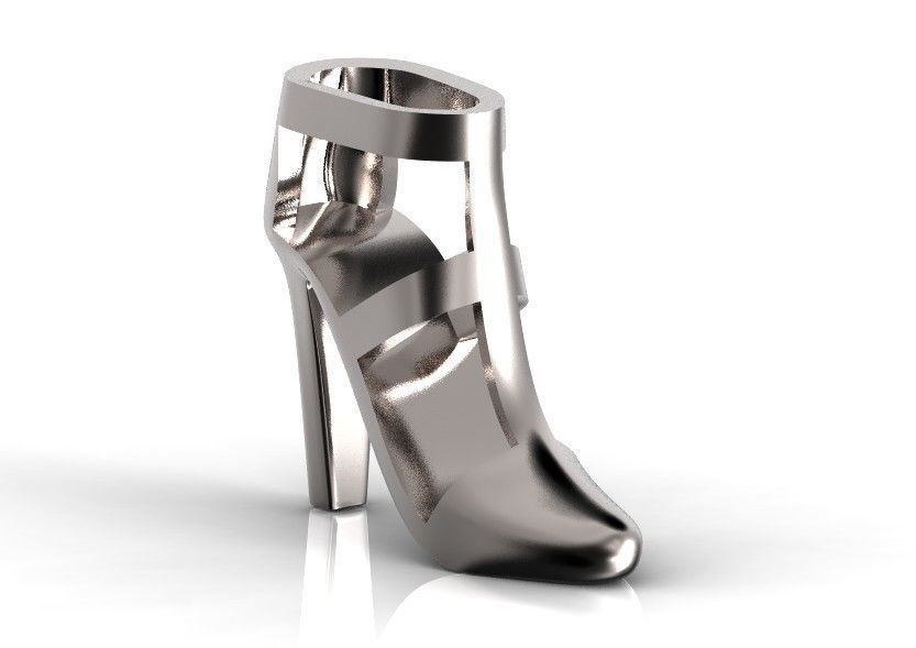 fashionable pendant womens shoes half-boot without stones 480 3D print model_29
