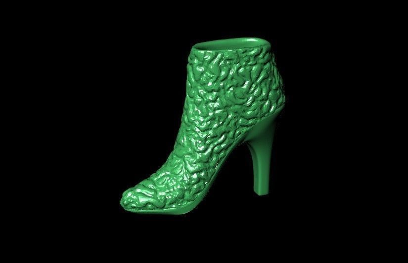  fashionable pendant womens shoes half boots with fur 480 3D print model_35