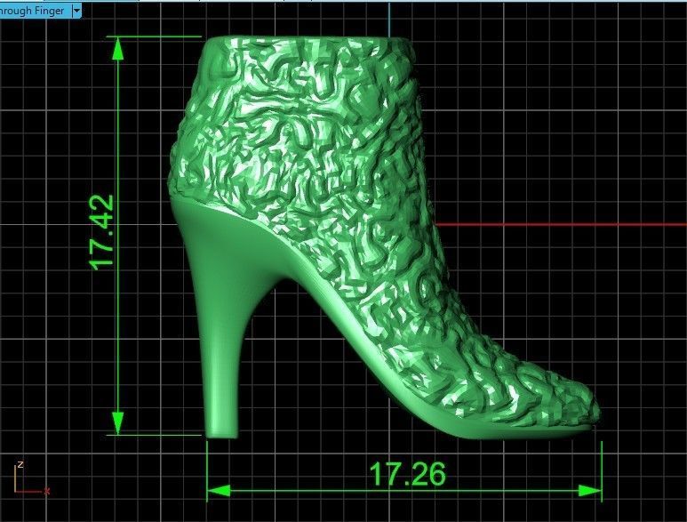  fashionable pendant womens shoes half boots with fur 480 3D print model_32