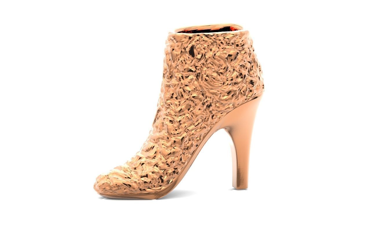  fashionable pendant womens shoes half boots with fur 480 3D print model_29