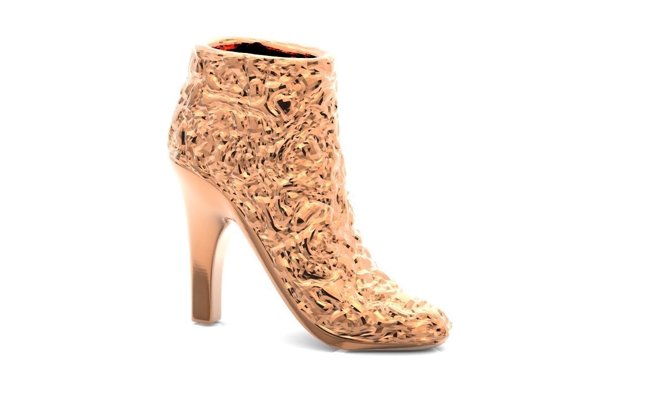  fashionable pendant womens shoes half boots with fur 480 3D print model_28