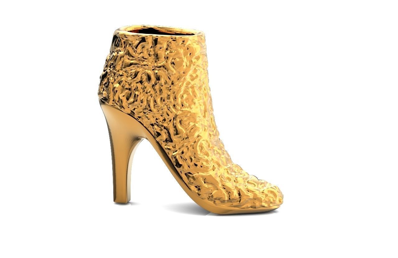  fashionable pendant womens shoes half boots with fur 480 3D print model_27