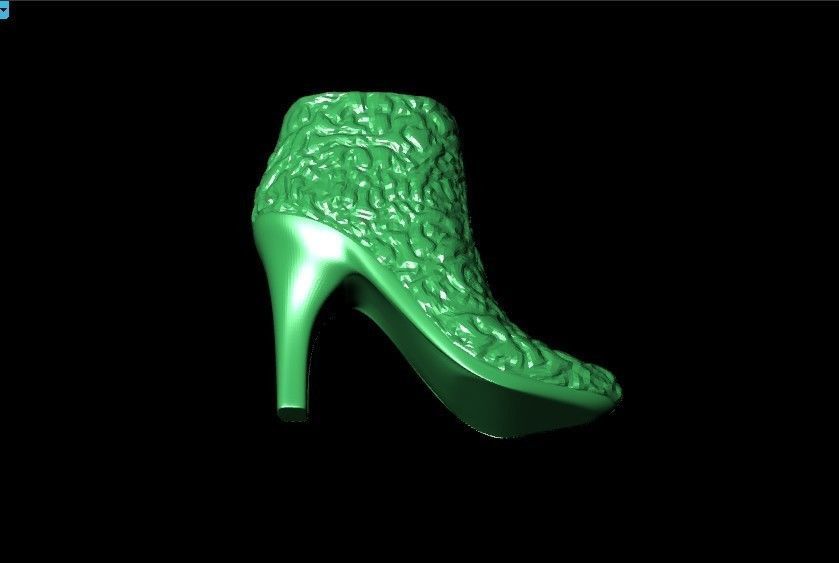  fashionable pendant womens shoes half boots with fur 480 3D print model_37