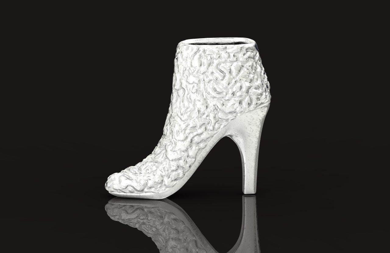  fashionable pendant womens shoes half boots with fur 480 3D print model_15