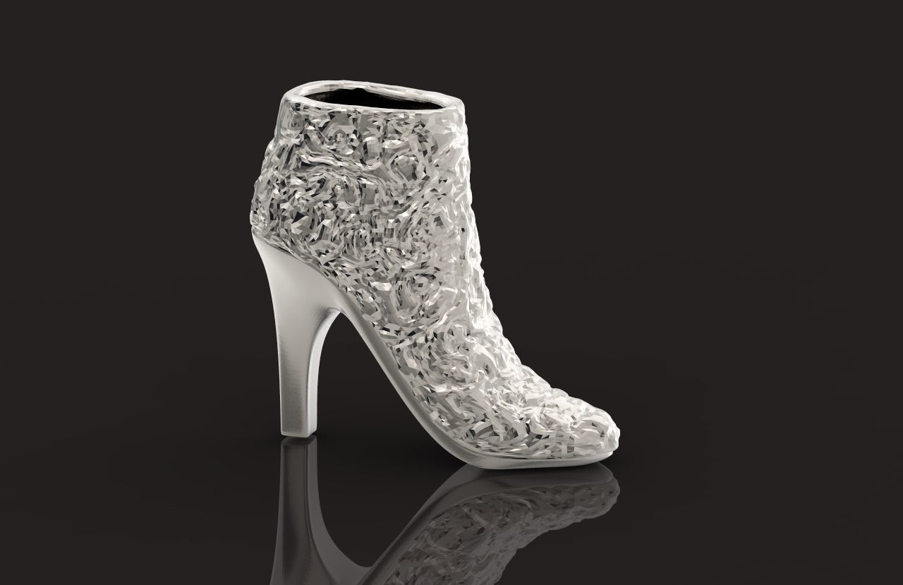  fashionable pendant womens shoes half boots with fur 480 3D print model_8