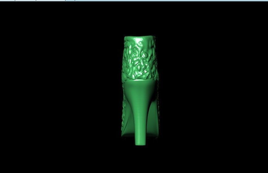  fashionable pendant womens shoes half boots with fur 480 3D print model_36