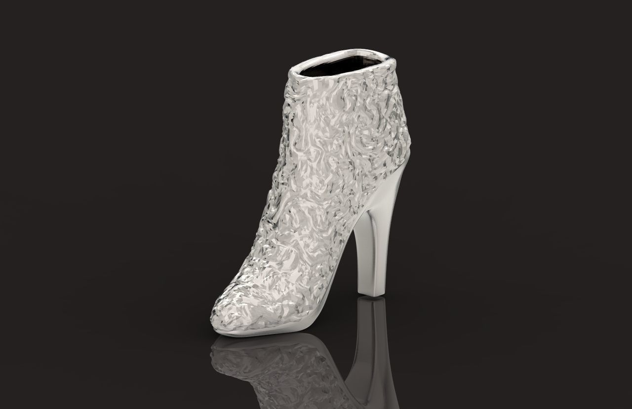  fashionable pendant womens shoes half boots with fur 480 3D print model_10