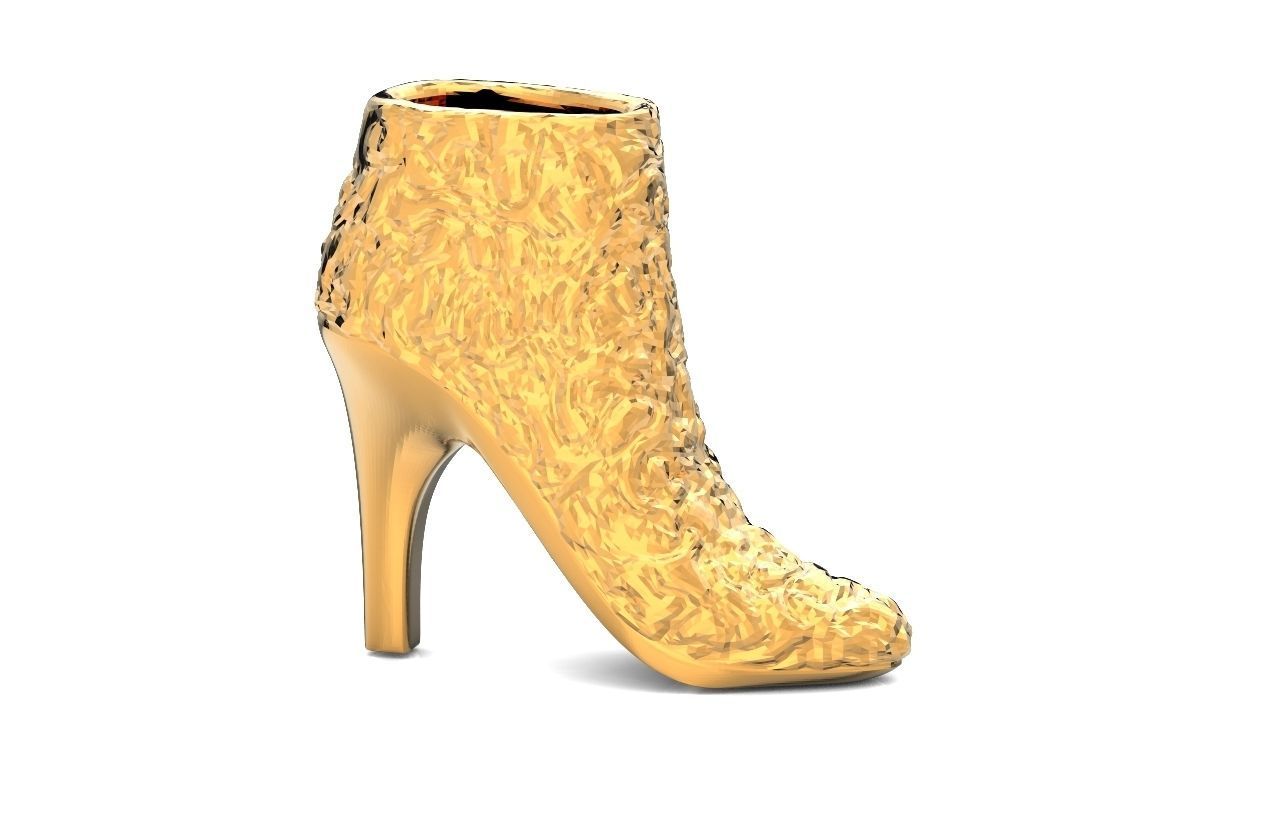  fashionable pendant womens shoes half boots with fur 480 3D print model_26