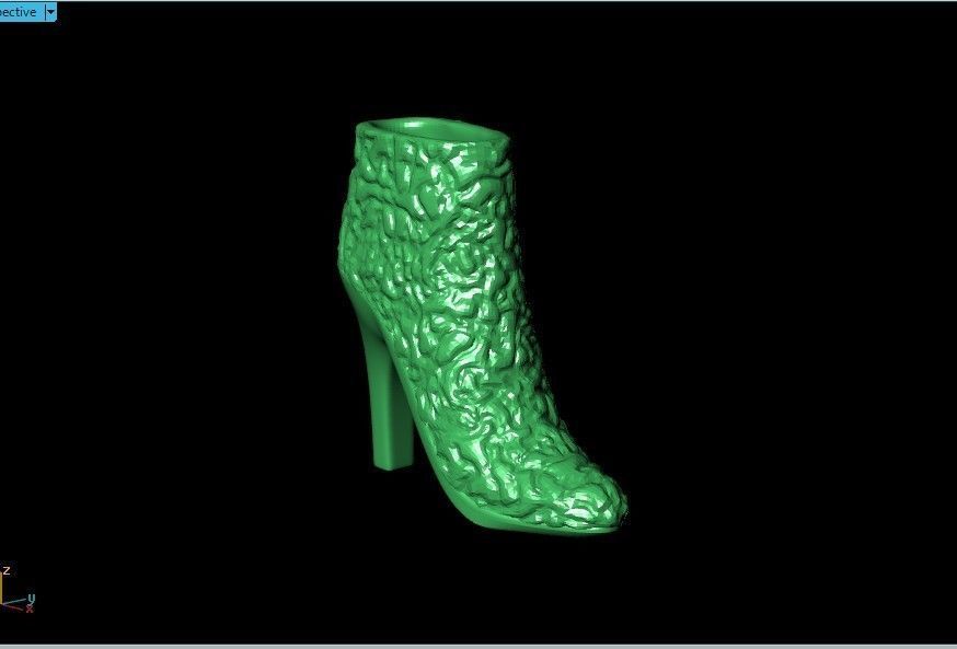  fashionable pendant womens shoes half boots with fur 480 3D print model_34